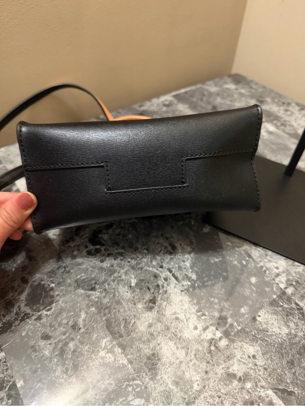 Tory Burch Black Leather Top-Handle Crossbody Bag - Picture 8 of 10